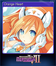 Series 1 - Card 7 of 7 - Orange Heart