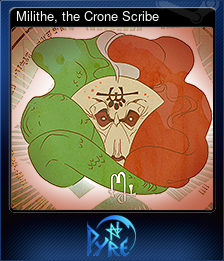 Series 1 - Card 5 of 8 - Milithe, the Crone Scribe