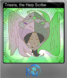 Series 1 - Card 6 of 8 - Triesta, the Harp Scribe