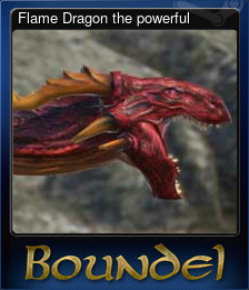 Series 1 - Card 3 of 6 - Flame Dragon the powerful
