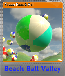 Series 1 - Card 3 of 5 - Green Beach Ball