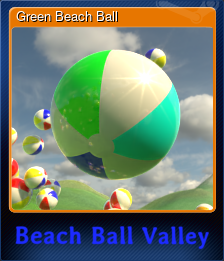 Series 1 - Card 3 of 5 - Green Beach Ball