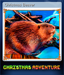 Series 1 - Card 4 of 5 - Christmas Beaver