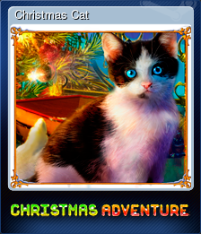 Series 1 - Card 2 of 5 - Christmas Cat