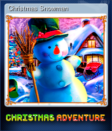 Series 1 - Card 5 of 5 - Christmas Snowman