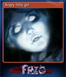 Series 1 - Card 5 of 5 - Angry little girl