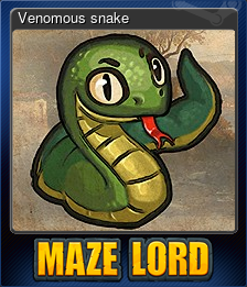 Series 1 - Card 8 of 15 - Venomous snake