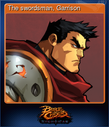 Series 1 - Card 3 of 14 - The swordsman, Garrison