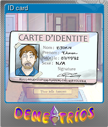 Series 1 - Card 9 of 9 - ID card
