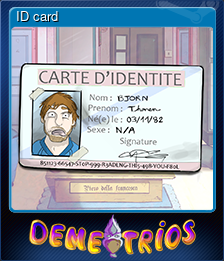 Series 1 - Card 9 of 9 - ID card