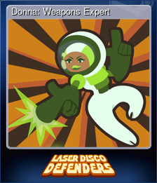 Series 1 - Card 1 of 6 - Donna: Weapons Expert