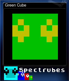 Series 1 - Card 4 of 6 - Green Cube