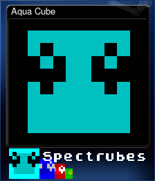 Series 1 - Card 1 of 6 - Aqua Cube