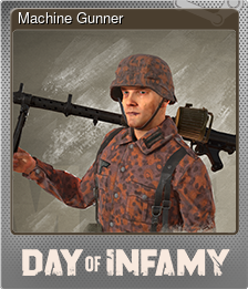 Series 1 - Card 3 of 9 - Machine Gunner