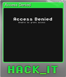 Series 1 - Card 1 of 5 - Access Denied