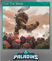 Series 1 - Card 6 of 8 - Cull The Weak