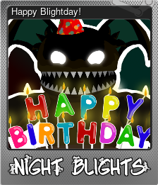Series 1 - Card 1 of 6 - Happy Blightday!