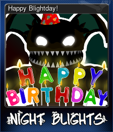 Series 1 - Card 1 of 6 - Happy Blightday!
