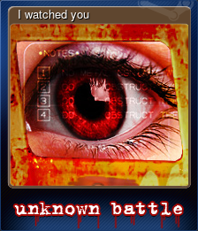 Series 1 - Card 12 of 13 - I watched you