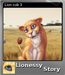Series 1 - Card 9 of 12 - Lion cub 3