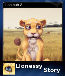 Series 1 - Card 8 of 12 - Lion cub 2