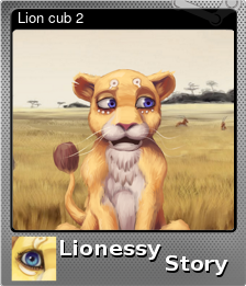 Series 1 - Card 8 of 12 - Lion cub 2
