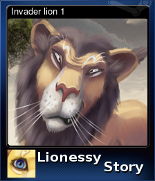 Series 1 - Card 11 of 12 - Invader lion 1