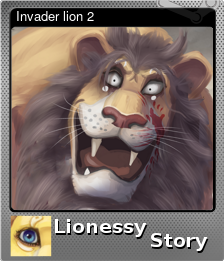 Series 1 - Card 12 of 12 - Invader lion 2