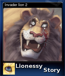 Series 1 - Card 12 of 12 - Invader lion 2