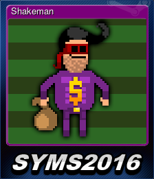 Series 1 - Card 2 of 5 - Shakeman