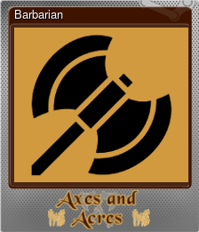 Series 1 - Card 1 of 6 - Barbarian