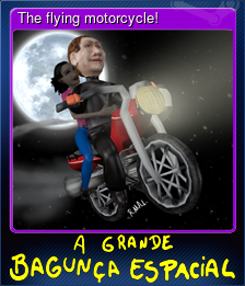 Series 1 - Card 8 of 9 - The flying motorcycle!