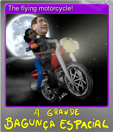 Series 1 - Card 8 of 9 - The flying motorcycle!