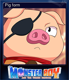 Series 1 - Card 5 of 6 - Pig form