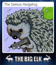 Series 1 - Card 3 of 5 - The Serious Hedgehog