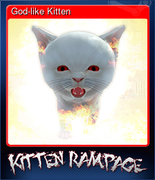 Series 1 - Card 1 of 8 - God-like Kitten