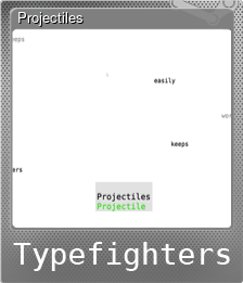 Series 1 - Card 7 of 8 - Projectiles