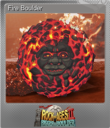 Series 1 - Card 6 of 8 - Fire Boulder