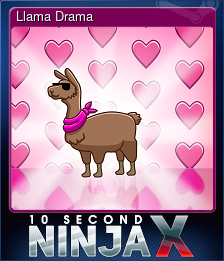 Series 1 - Card 8 of 9 - Llama Drama