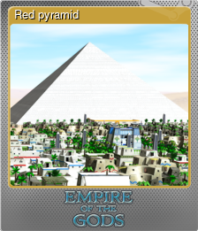 Series 1 - Card 5 of 5 - Red pyramid