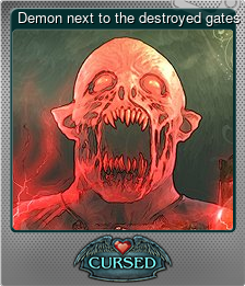 Series 1 - Card 14 of 15 - Demon next to the destroyed gates