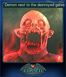 Series 1 - Card 14 of 15 - Demon next to the destroyed gates