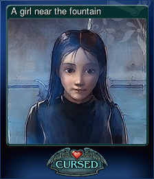 Series 1 - Card 7 of 15 - A girl near the fountain