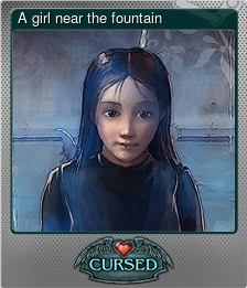 Series 1 - Card 7 of 15 - A girl near the fountain