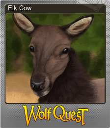 Series 1 - Card 2 of 7 - Elk Cow