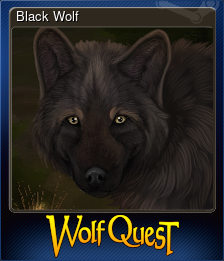 Series 1 - Card 6 of 7 - Black Wolf
