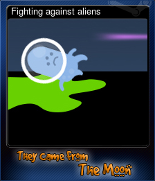 Series 1 - Card 4 of 9 - Fighting against aliens