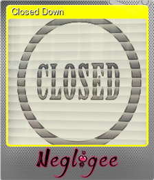 Series 1 - Card 2 of 5 - Closed Down