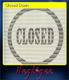 Series 1 - Card 2 of 5 - Closed Down