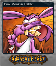 Series 1 - Card 8 of 15 - Pink Monster Rabbit